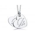 Return to Tiffany Double Heart Pendant on an 16" chain