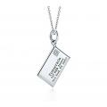 Tiffany Envelope Pendant On 16" Chain