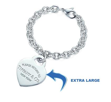 "Return to Tiffany" EXTRA LARGE Heart Tag Bracelet